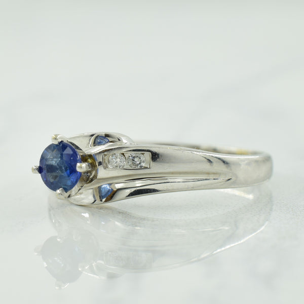 Sapphire & Diamond Ring | 0.36ct, 0.04ctw | SZ 7.5 |