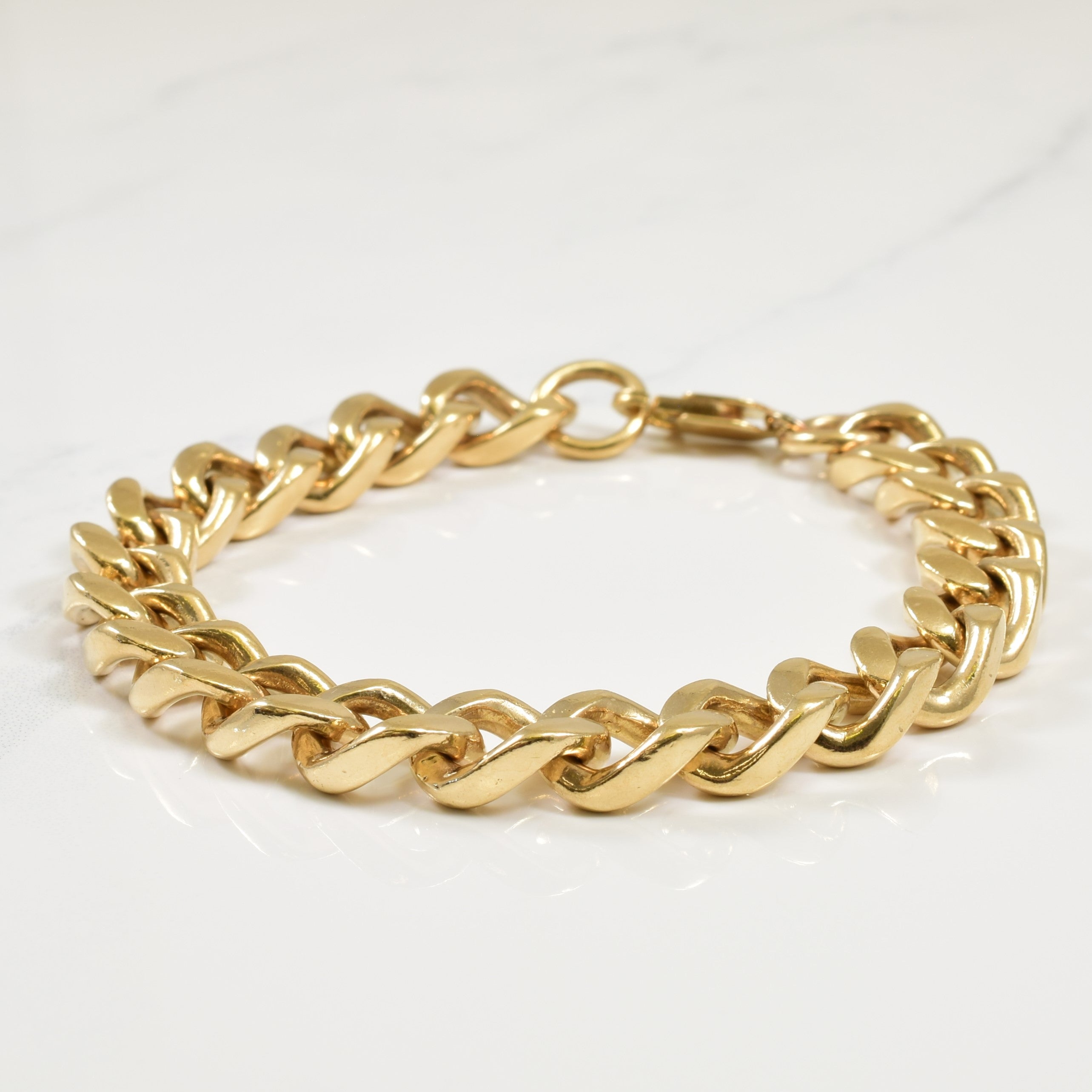 10k Yellow Gold Curb Bracelet | 8.50" |