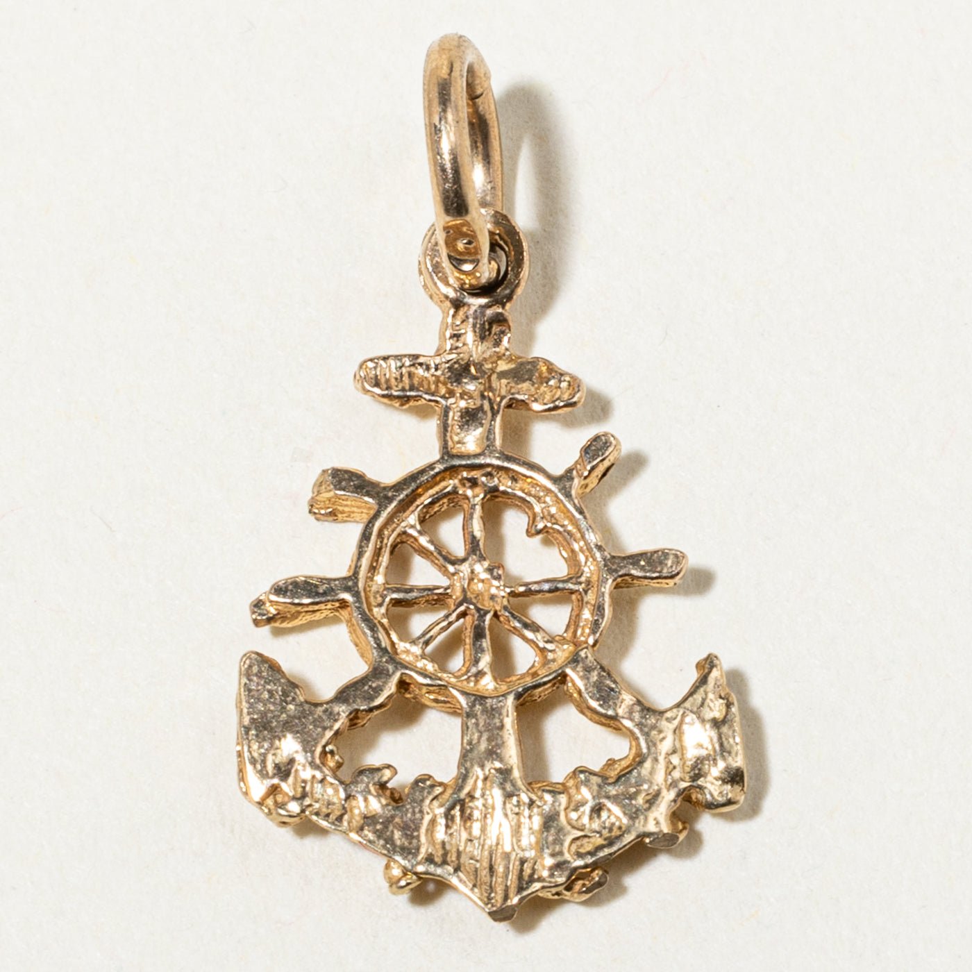 10k Yellow Gold Openwork Nautical Charm