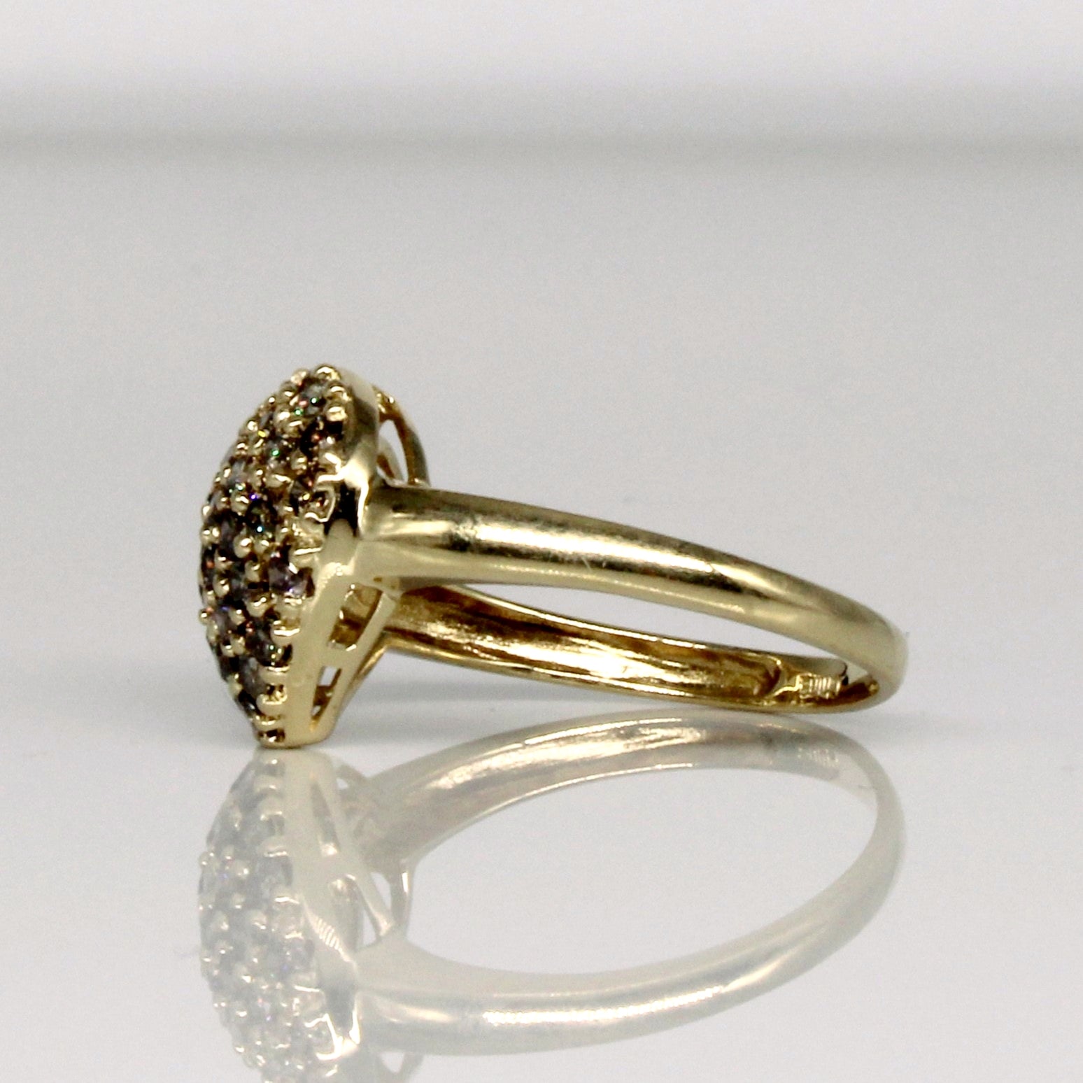 Heart Shaped Diamond Cluster Ring | 0.84ctw | SZ 6.75 |