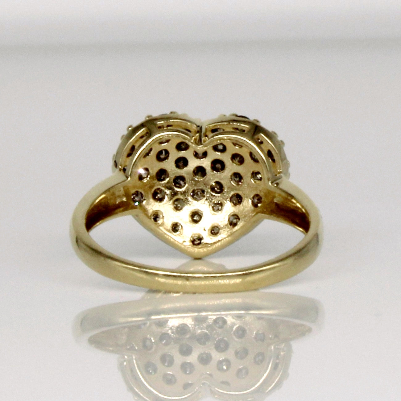 Heart Shaped Diamond Cluster Ring | 0.84ctw | SZ 6.75 |