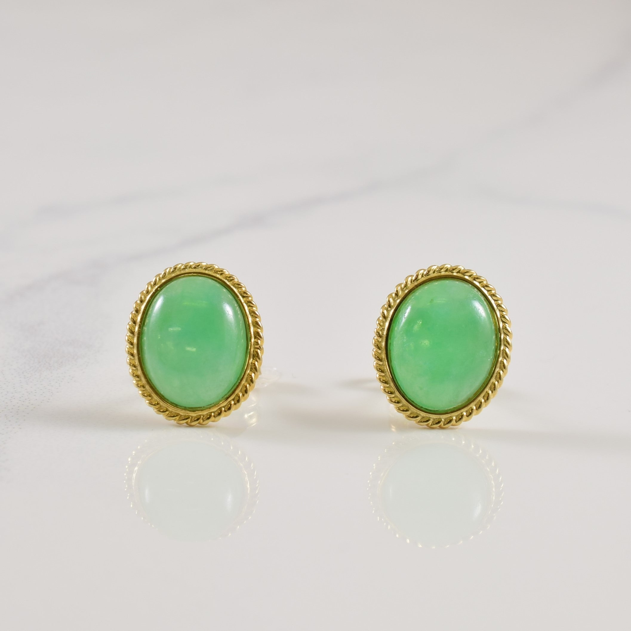 Jadeite Stud Earrings