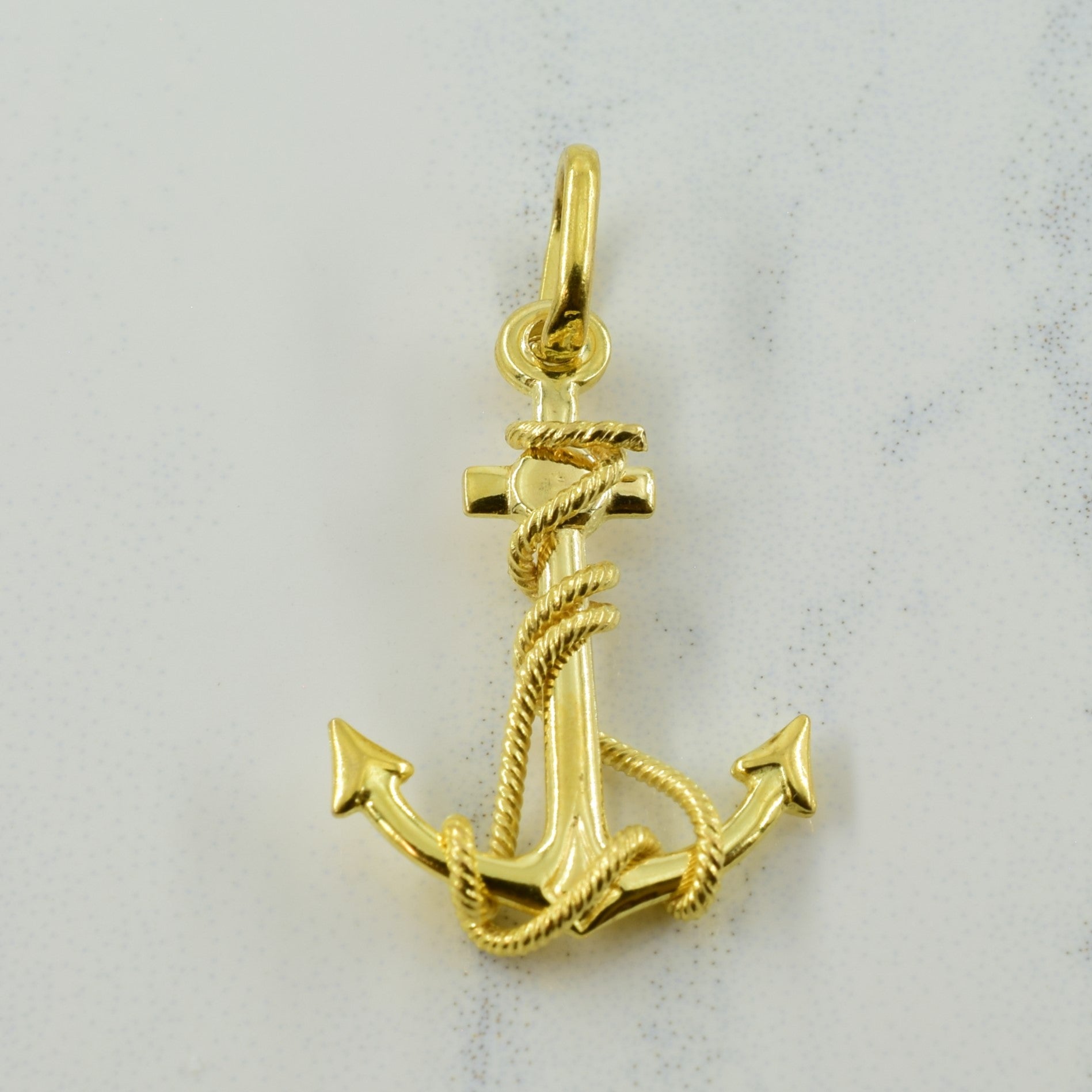 9k Yellow Gold Ship Anchor Charm | – 100 Ways