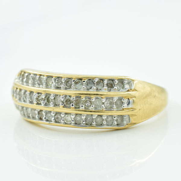 Pave Set Diamond Ring | 0.20ctw | SZ 6.75 |