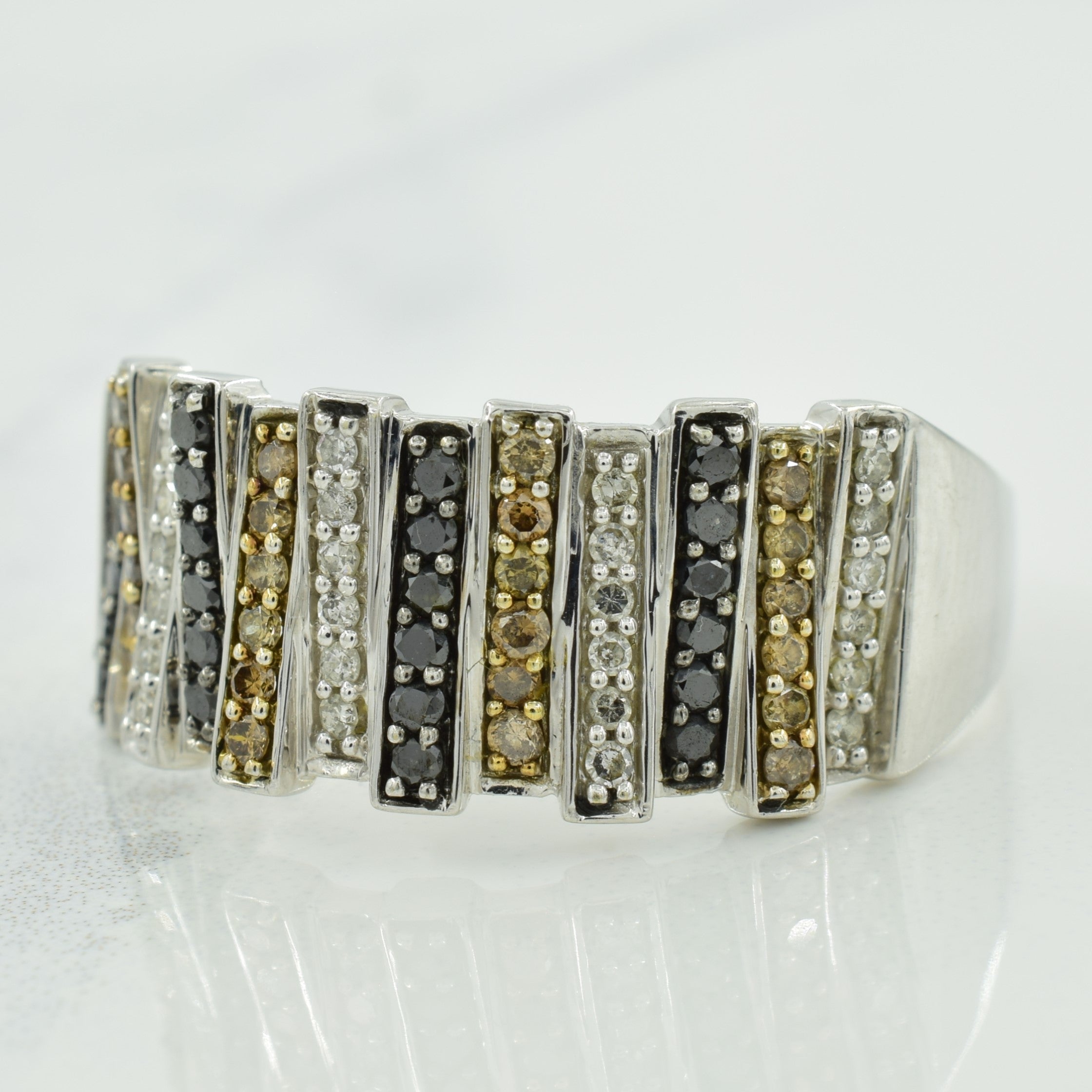 Pave Set Diamond Ring | 0.60ctw | SZ 12.5 |