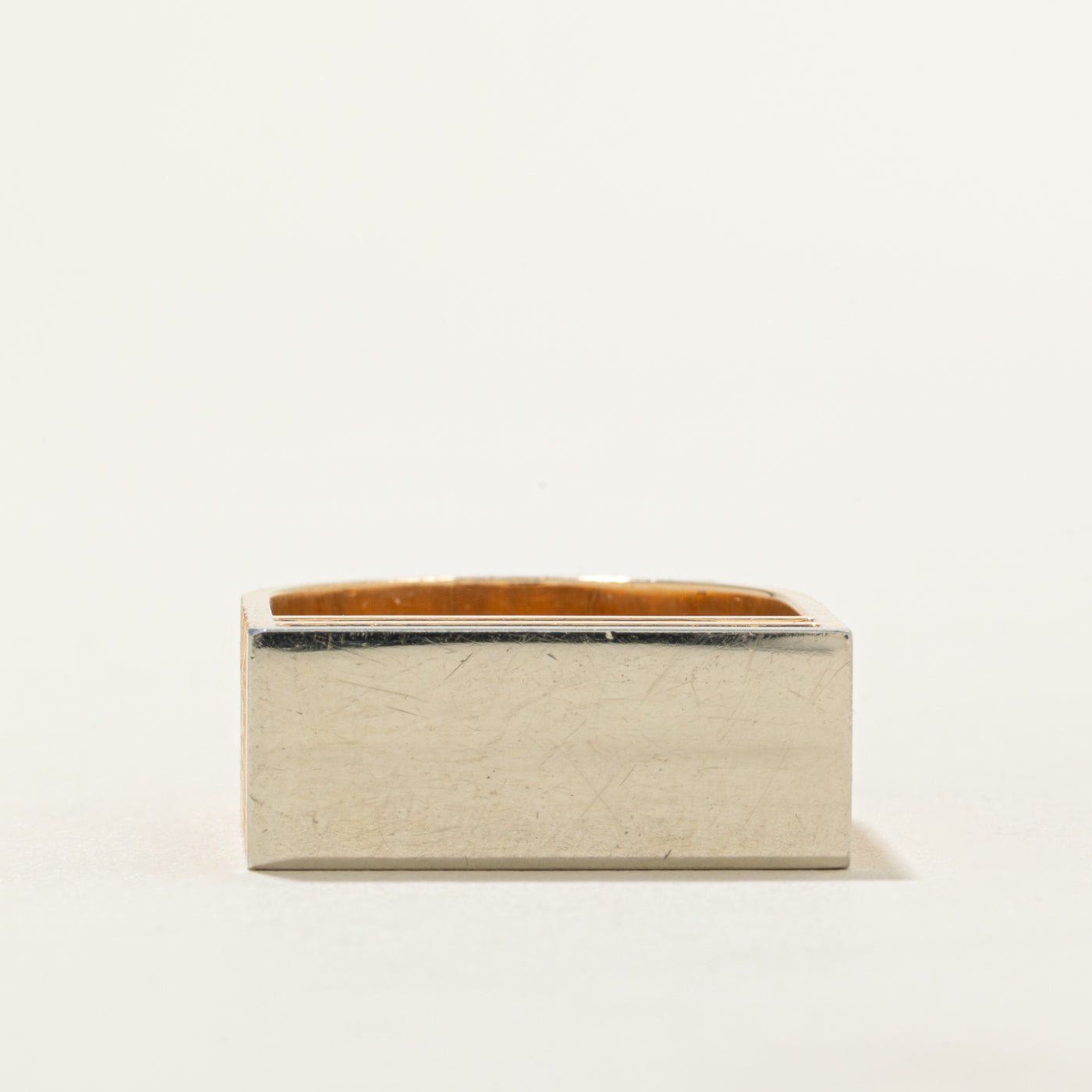 18k Two Tone Gold High Set Ring | SZ 10.25 |