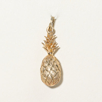 14k Yellow Gold Pineapple Charm |