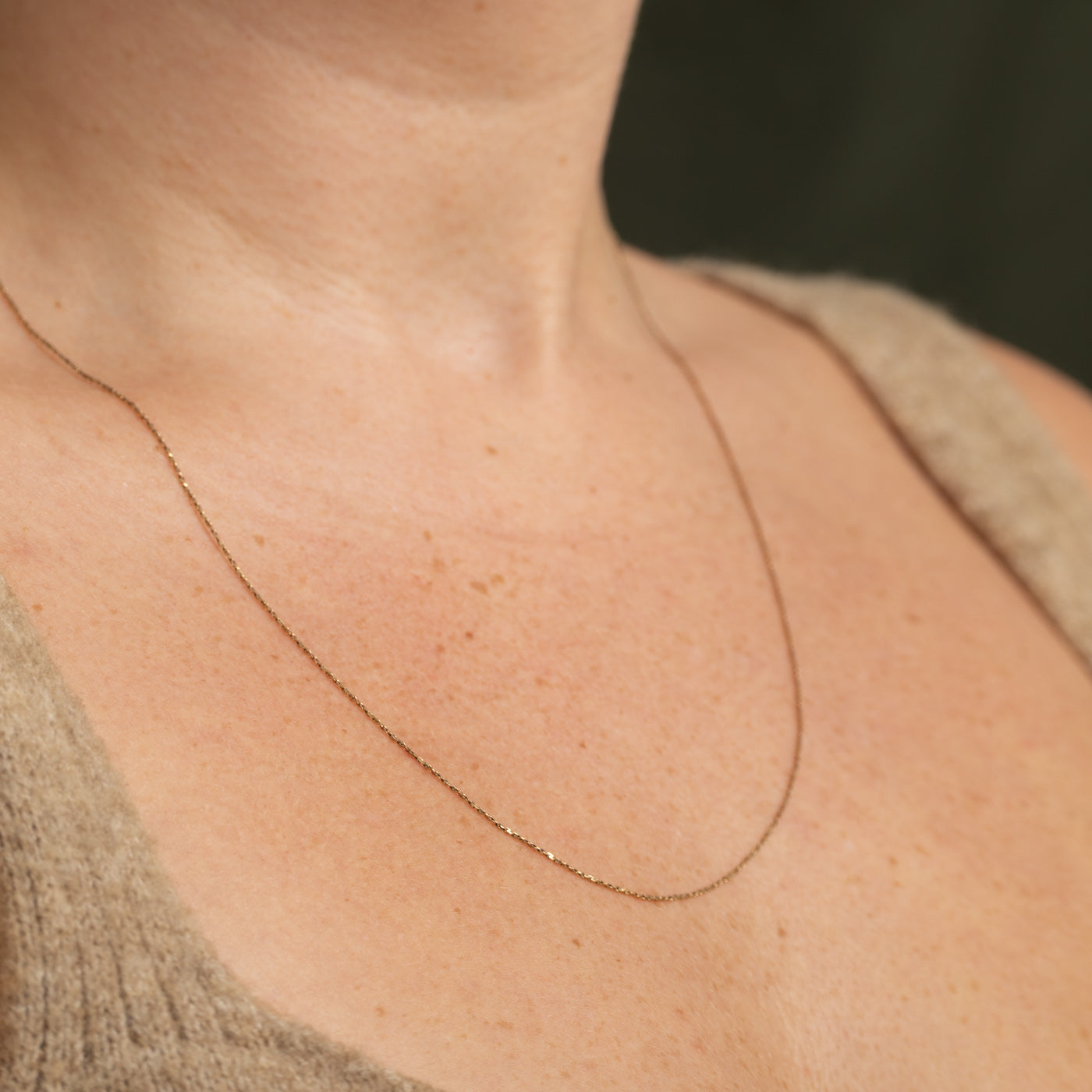 ***Trouvé - En attente Mikaela _ Chaîne en or jaune 10 carats | 22" | 