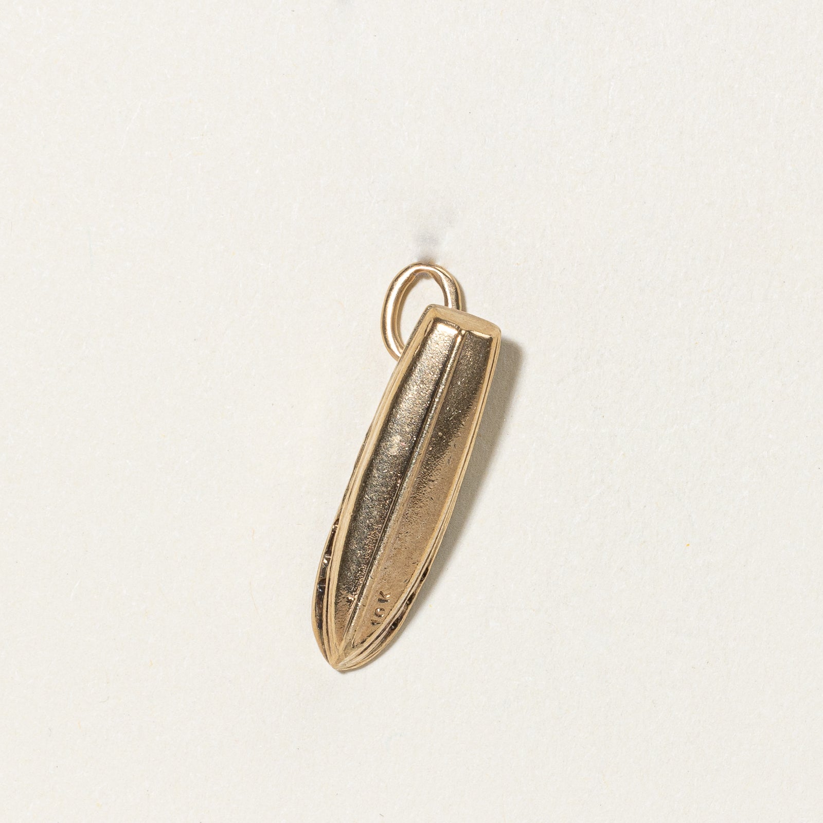 10k Yellow Gold Ship Charm |