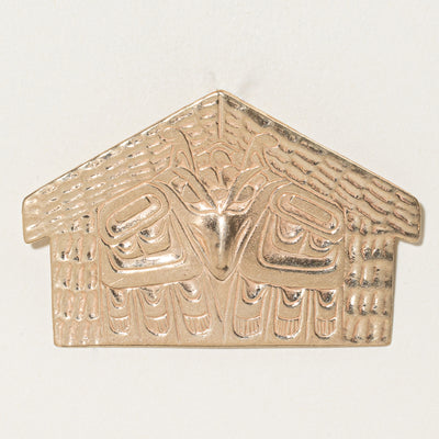 14k Yellow Gold Indigenous Art Pendant |