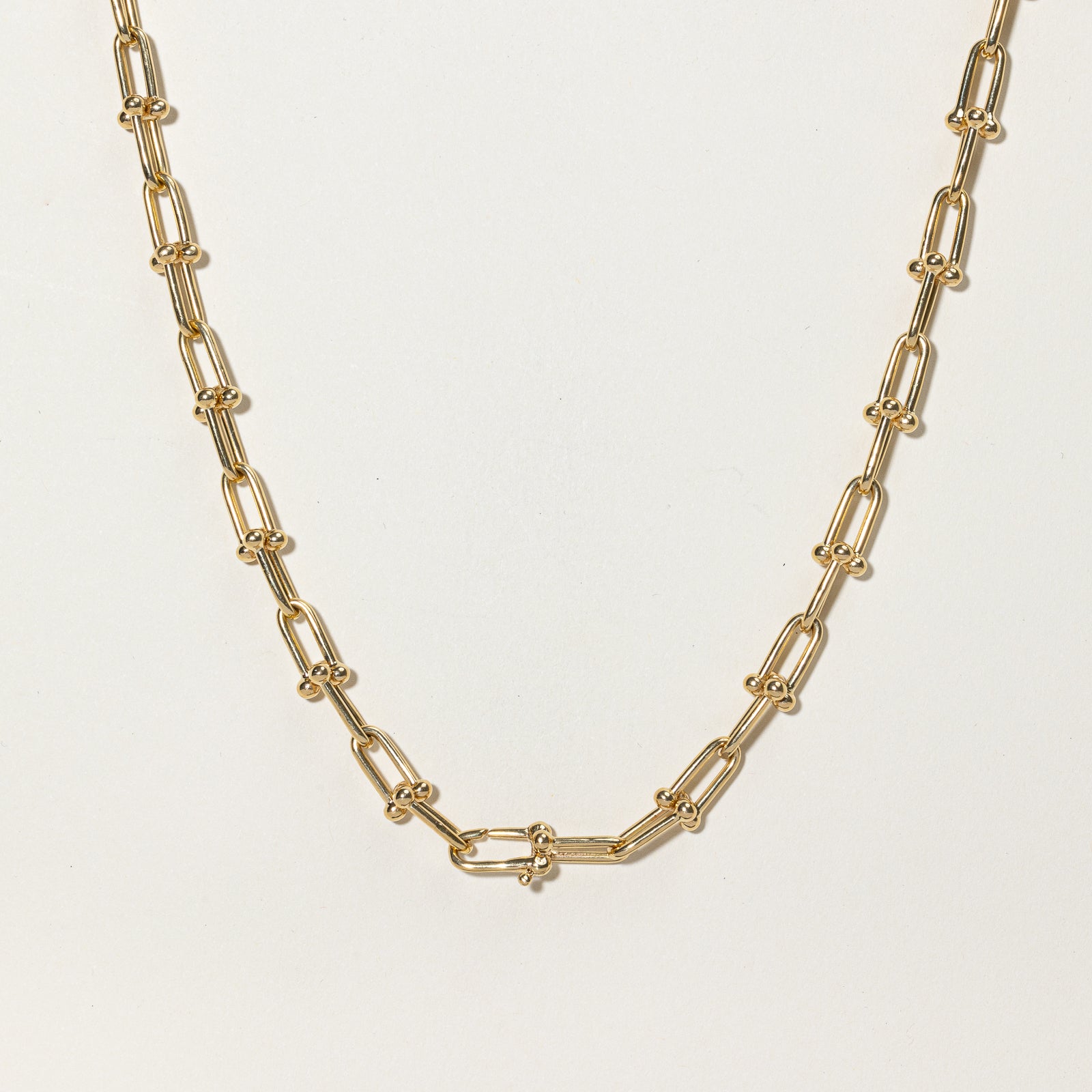 Hardware Inspired 18k Yellow Gold Chain | 19.5" |