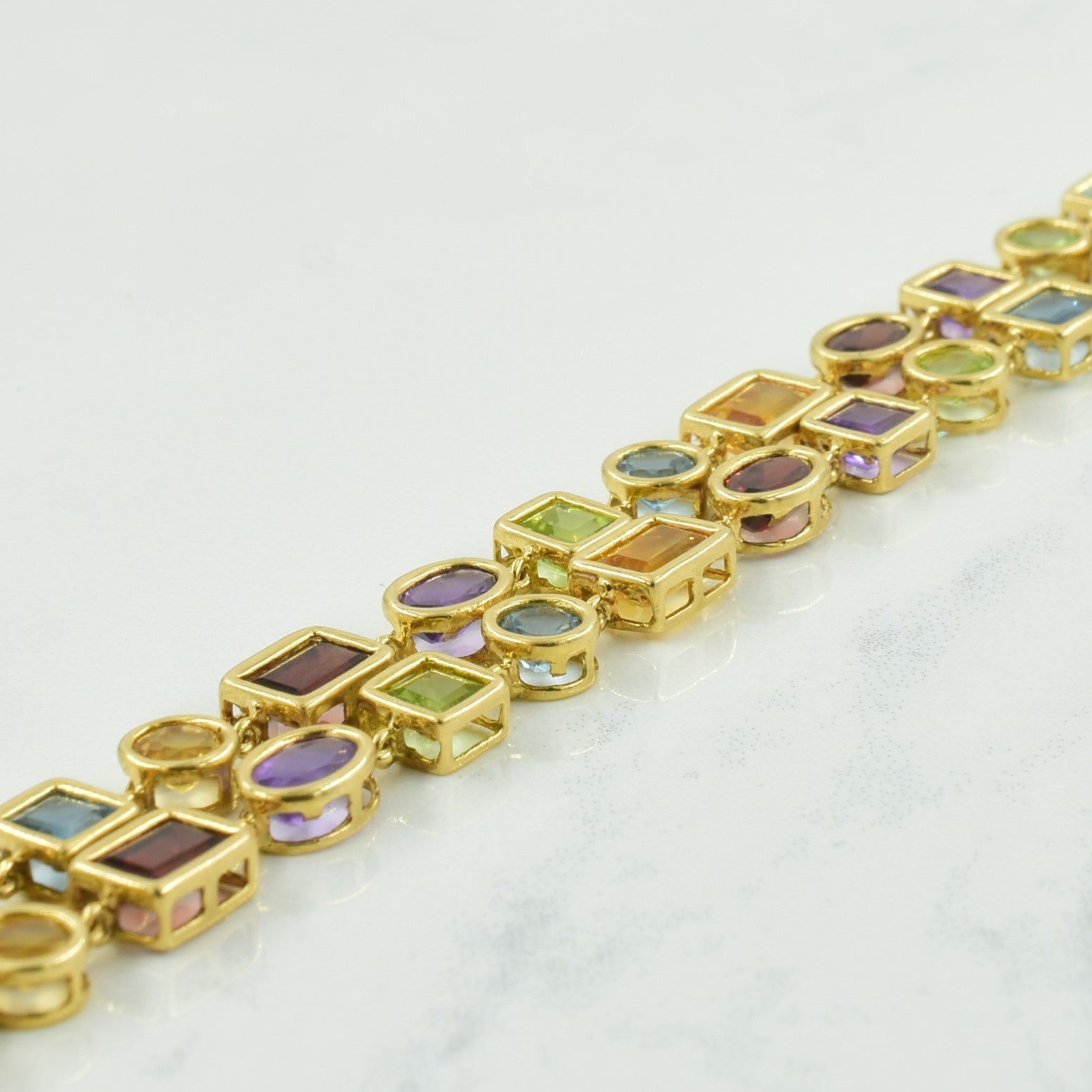 Bracelet multi-pierres précieuses | 15,00 ct | 7,25" | 