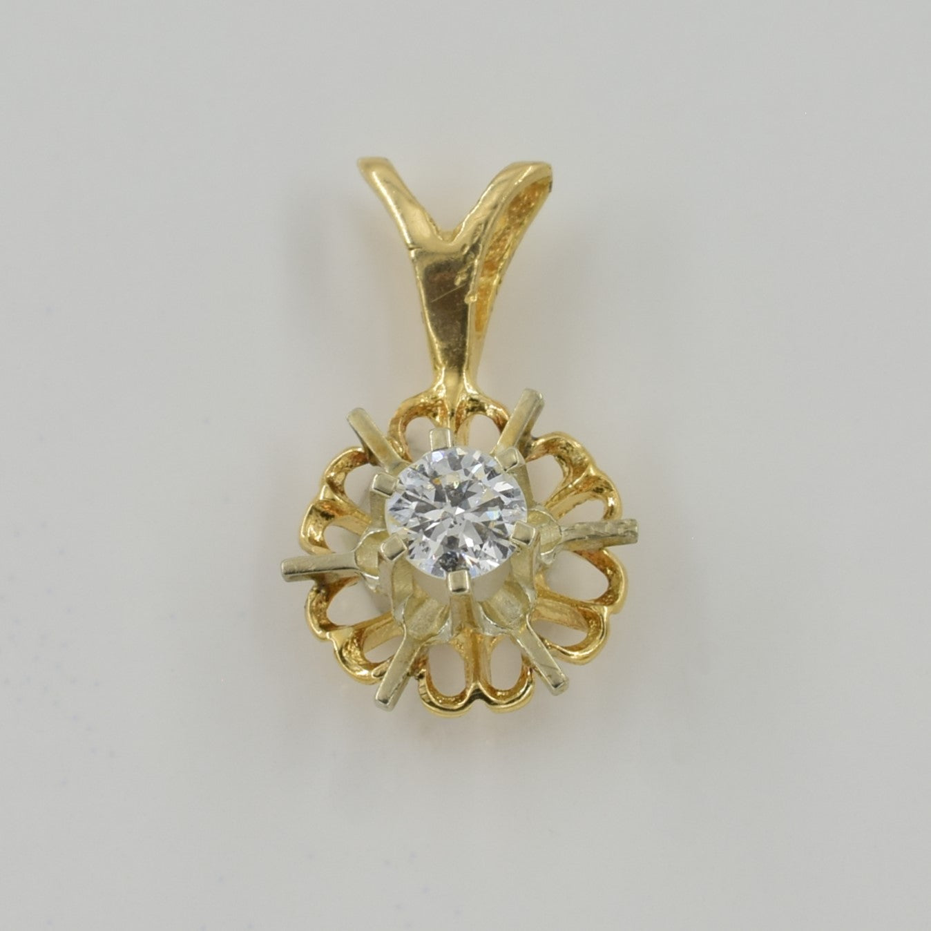Pendentif en diamant cathédrale | 0,15 ct | 