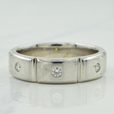 Three Stone Diamond Ring | 0.15ctw | SZ 10 |