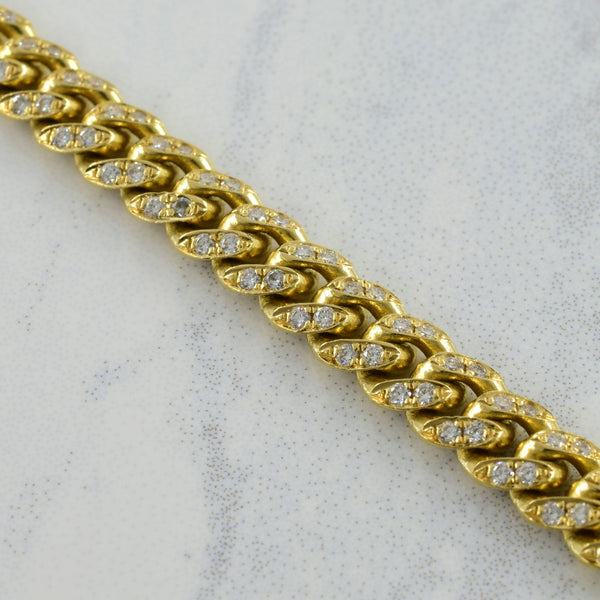 Diamond Cuban Link Necklace | 0.90ctw | 18