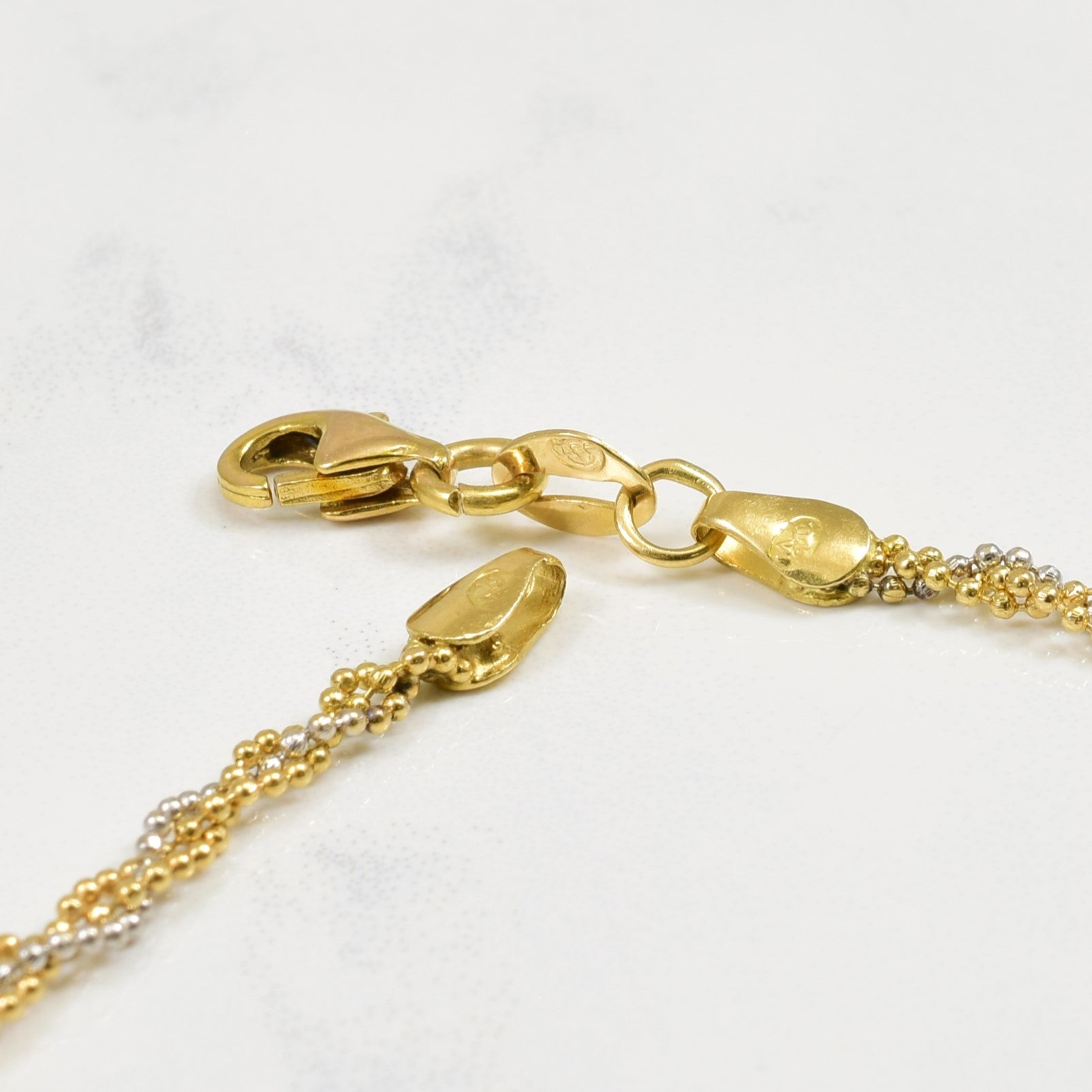 20k Two Tone Bracelet | 7.5" |