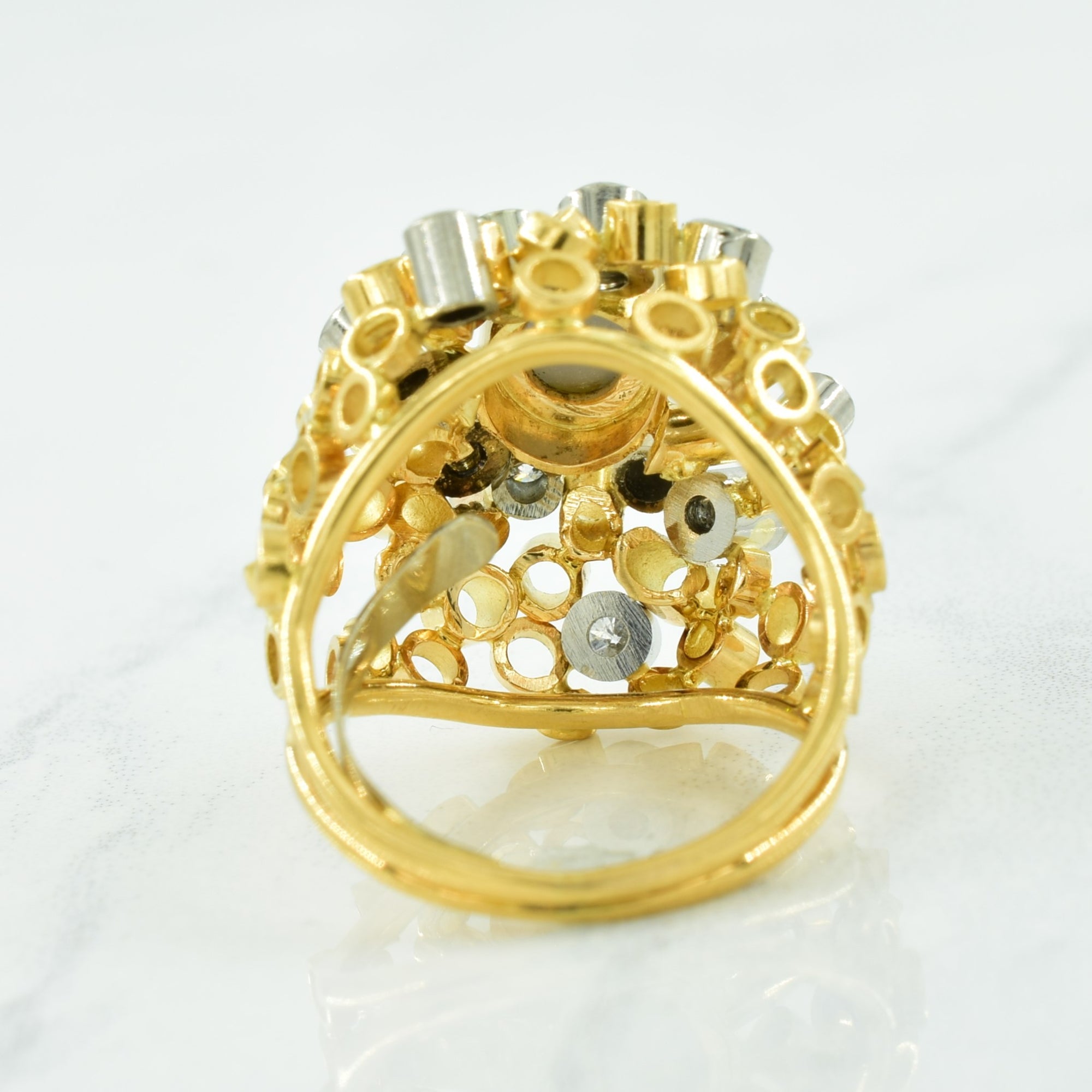 Star Sapphire & Diamond Cocktail Ring | 1.50ct, 0.32ctw | SZ 3.5 |