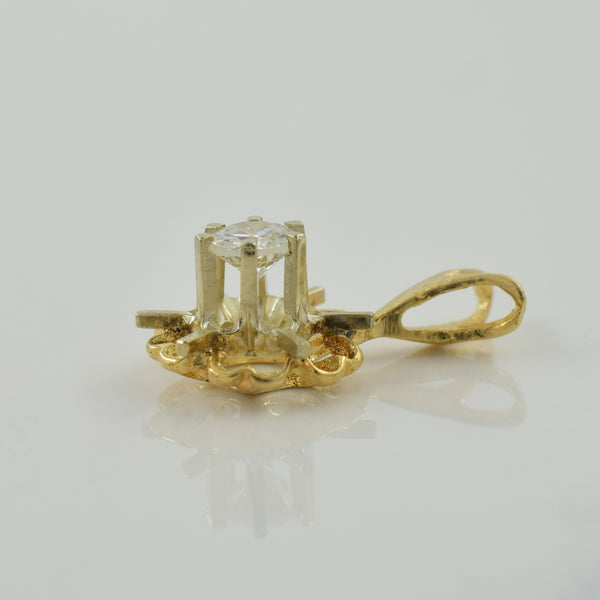 Cathedral Diamond Pendant | 0.15ct |