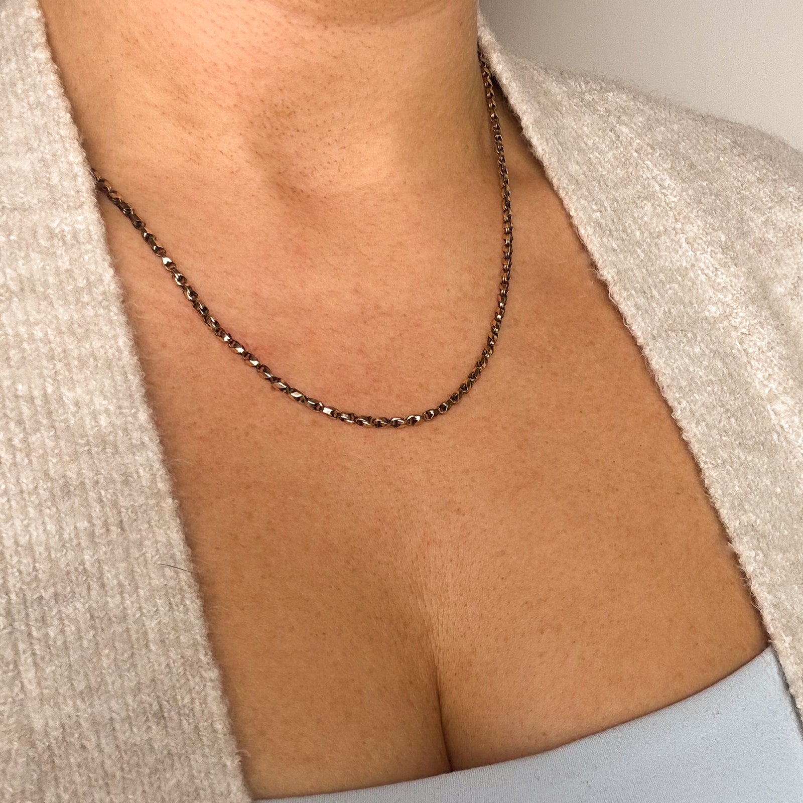 9k Yellow Gold Necklace | 18" |