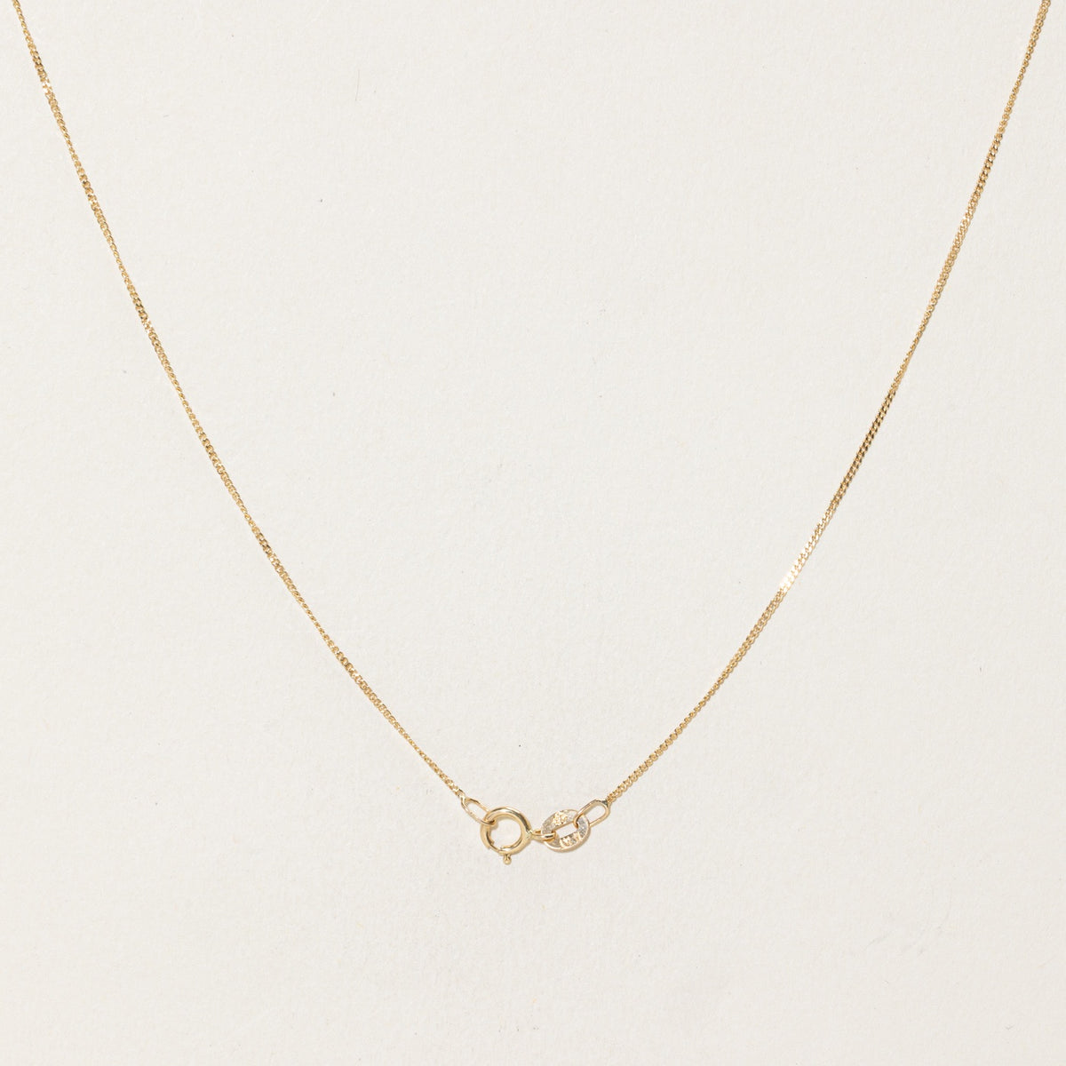 14k Yellow Gold Curb Link Chain | .85mm | 18"