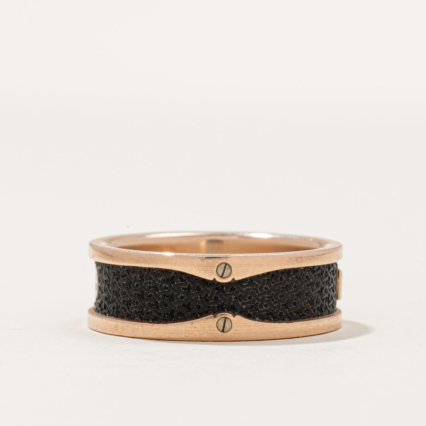 'Mardini' Diamond & Fiber Carbon Ring | 0.10ct | SZ 11 |