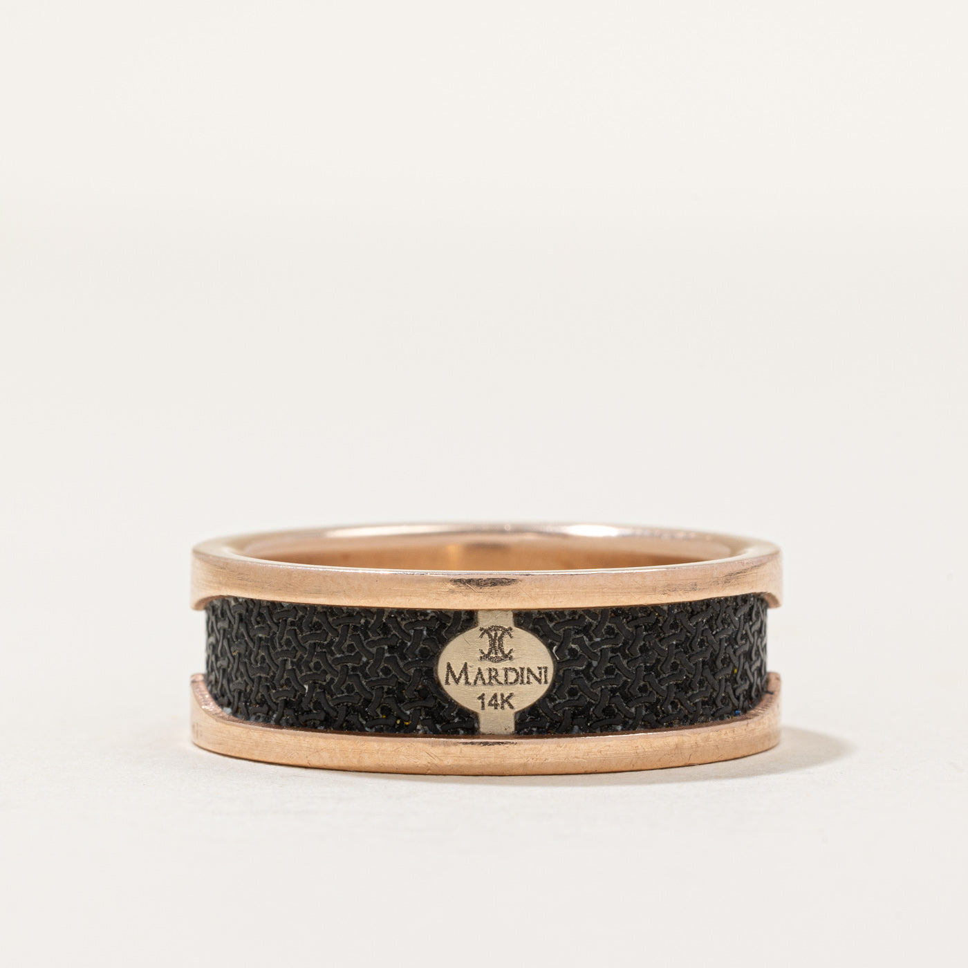 'Mardini' Diamond & Fiber Carbon Ring | 0.10ct | SZ 11 |