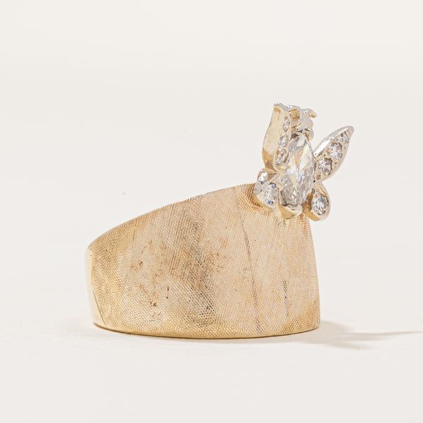 Diamond Butterfly Ring | 0.42ctw | SZ 6.75 |