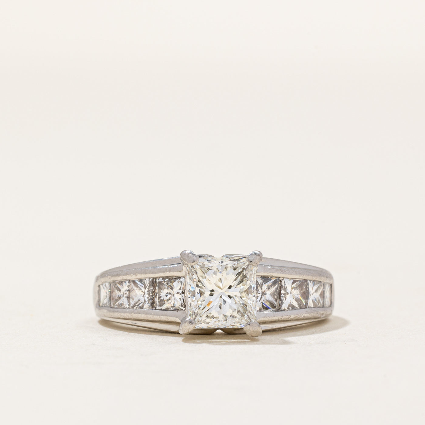 Princess Cut Diamond Engagement Ring | 1.55ctw | SZ 4.25 |