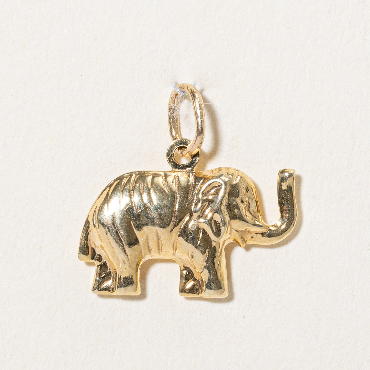 10k Yellow Gold Elephant Charm