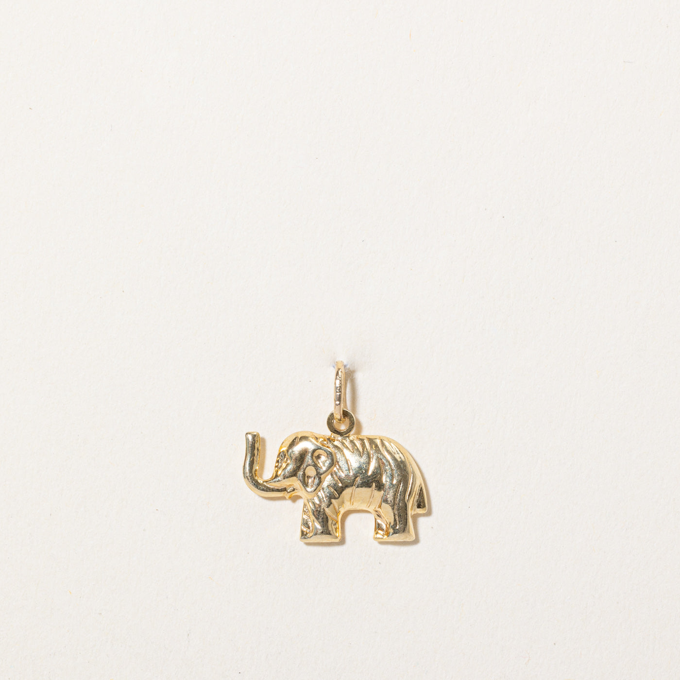 10k Yellow Gold Elephant Charm