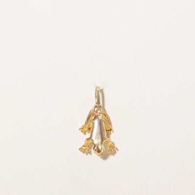 9k Yellow Gold Frog Charm