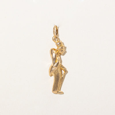 18k Yellow Gold Old Man Charm