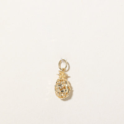 12k Yellow Gold Pineapple Charm