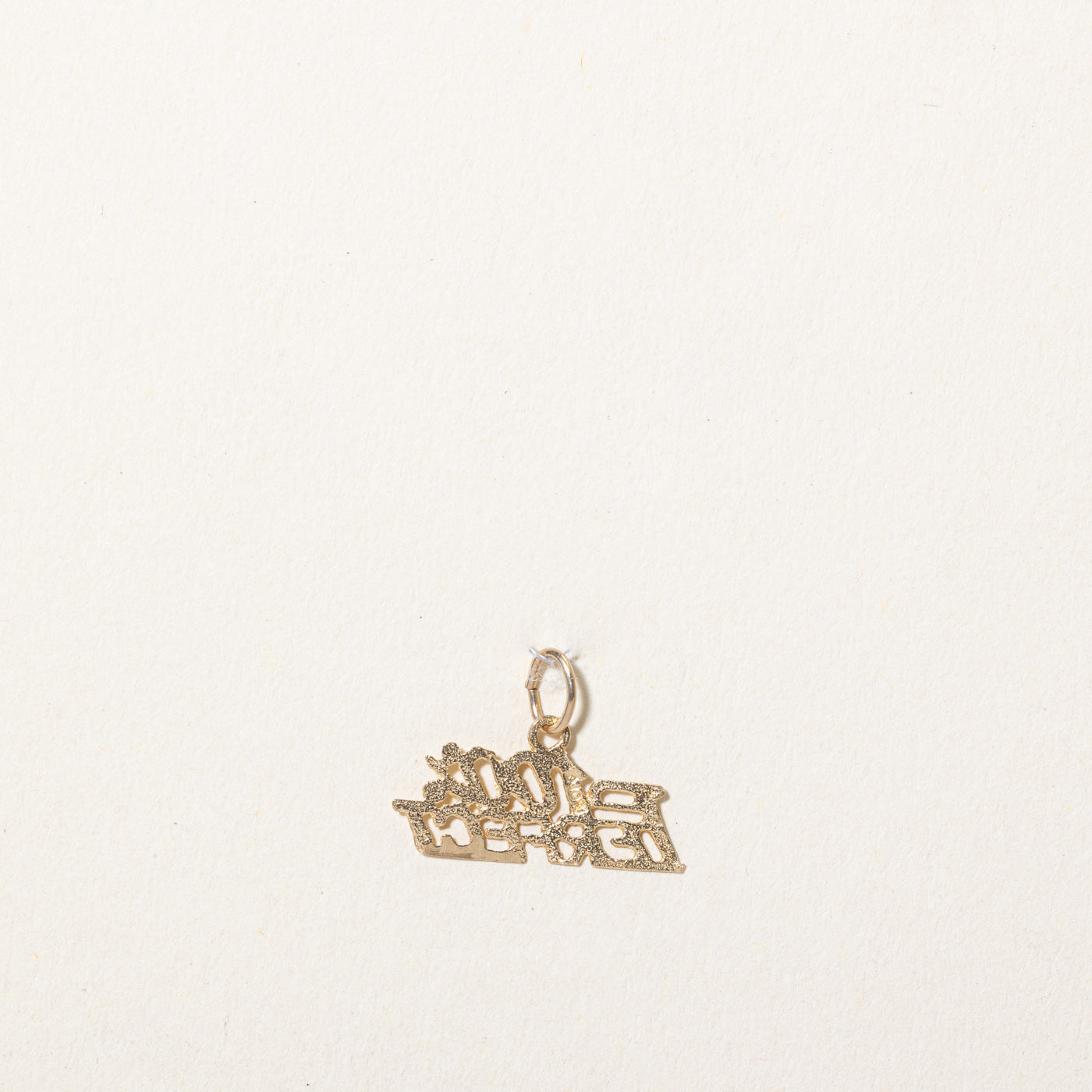 10k Yellow Gold '100% Perfect' Charm