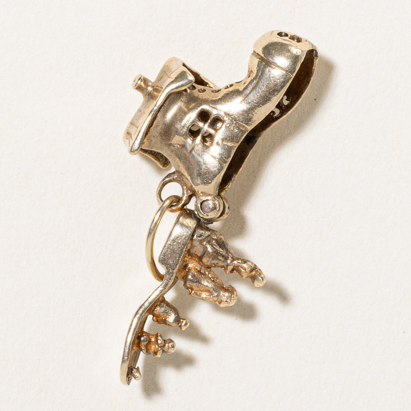 10k Yellow Gold Nursery Rhyme Shoe Charm