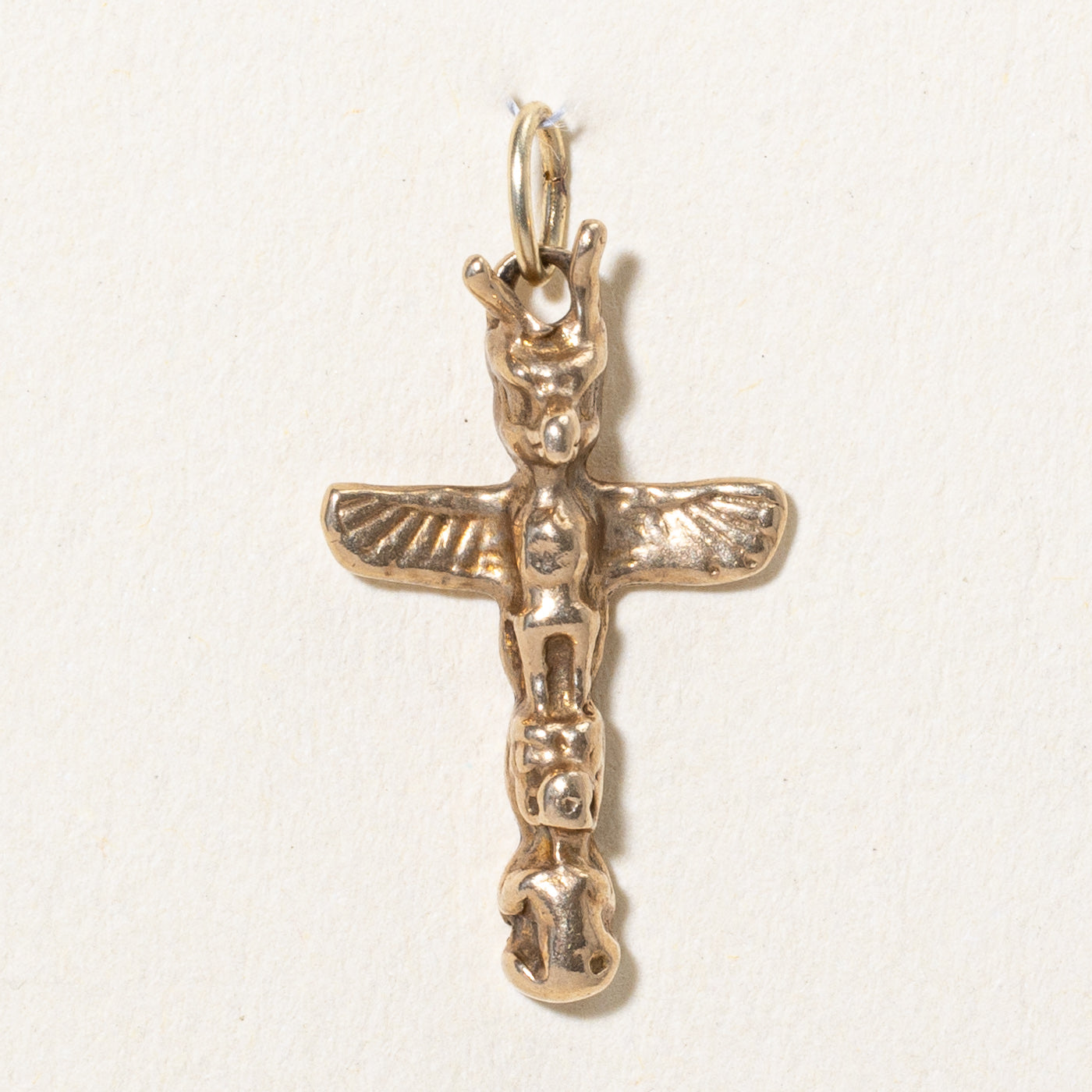 10k Yellow Gold Totem Pole Charm