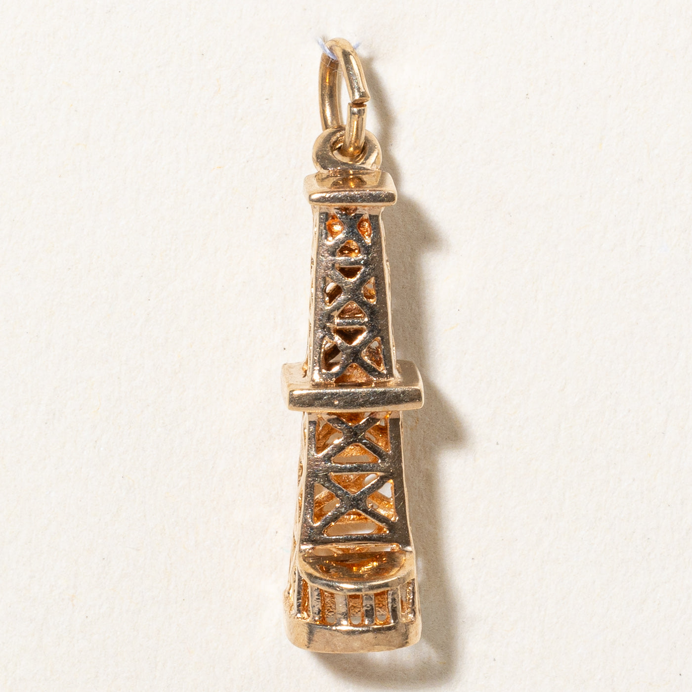10k Yellow Gold Watchtower Charm