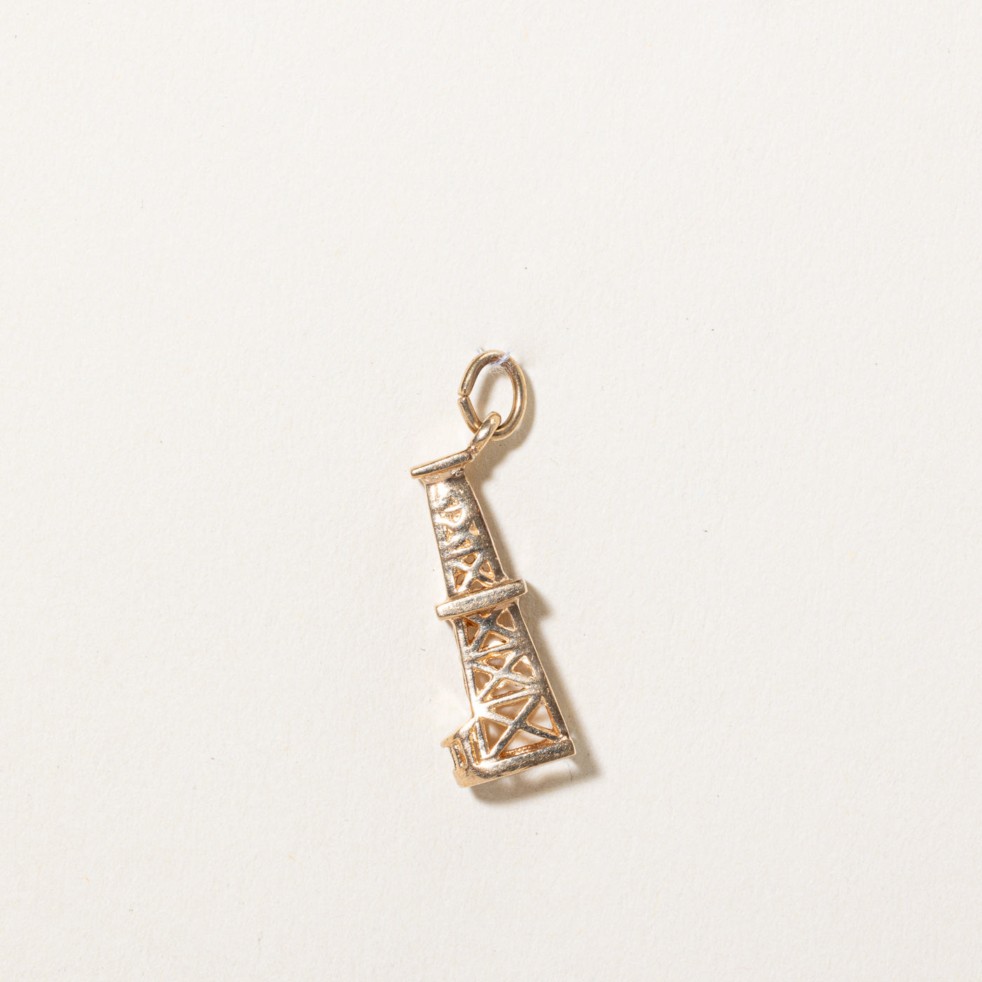 10k Yellow Gold Watchtower Charm