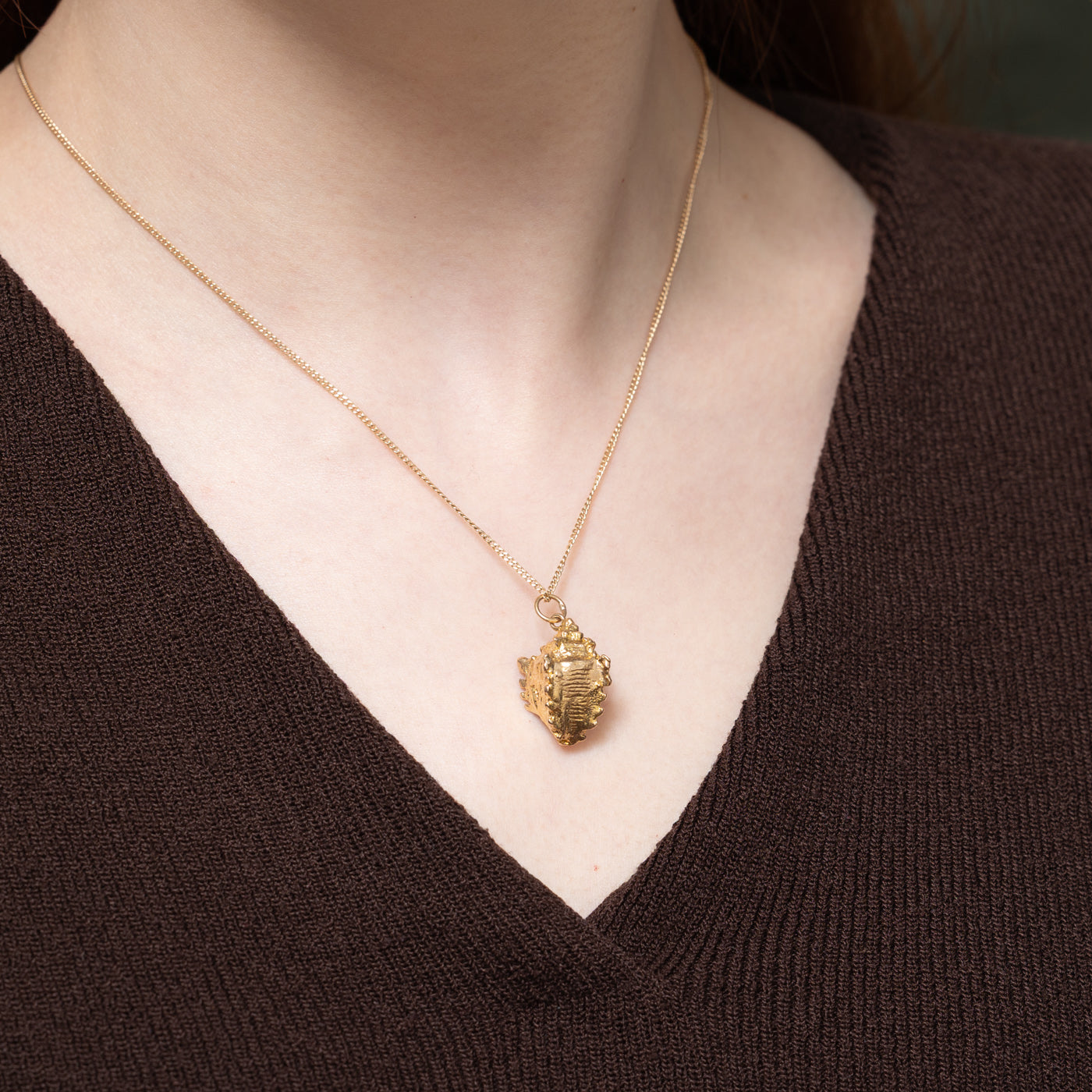Birmingham 9K Yellow Gold Conch Shell Charm
