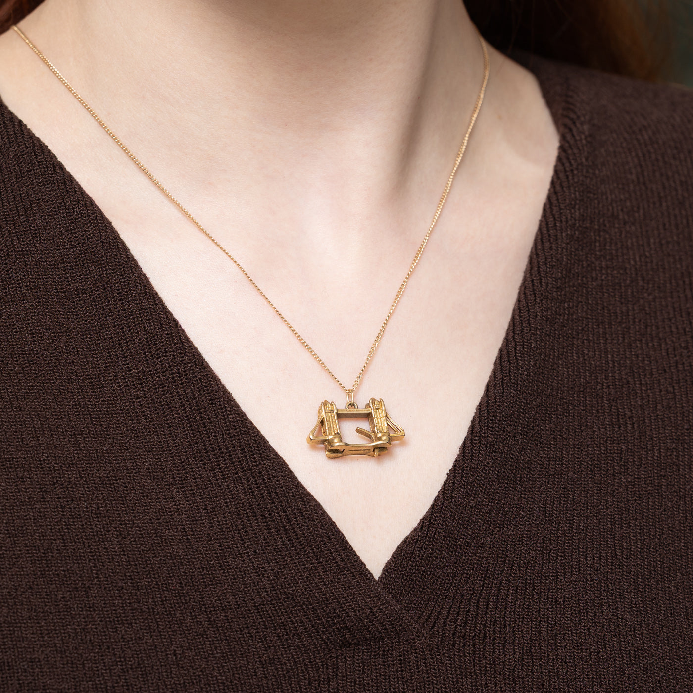 London 9K Yellow Gold Tower Bridge Charm