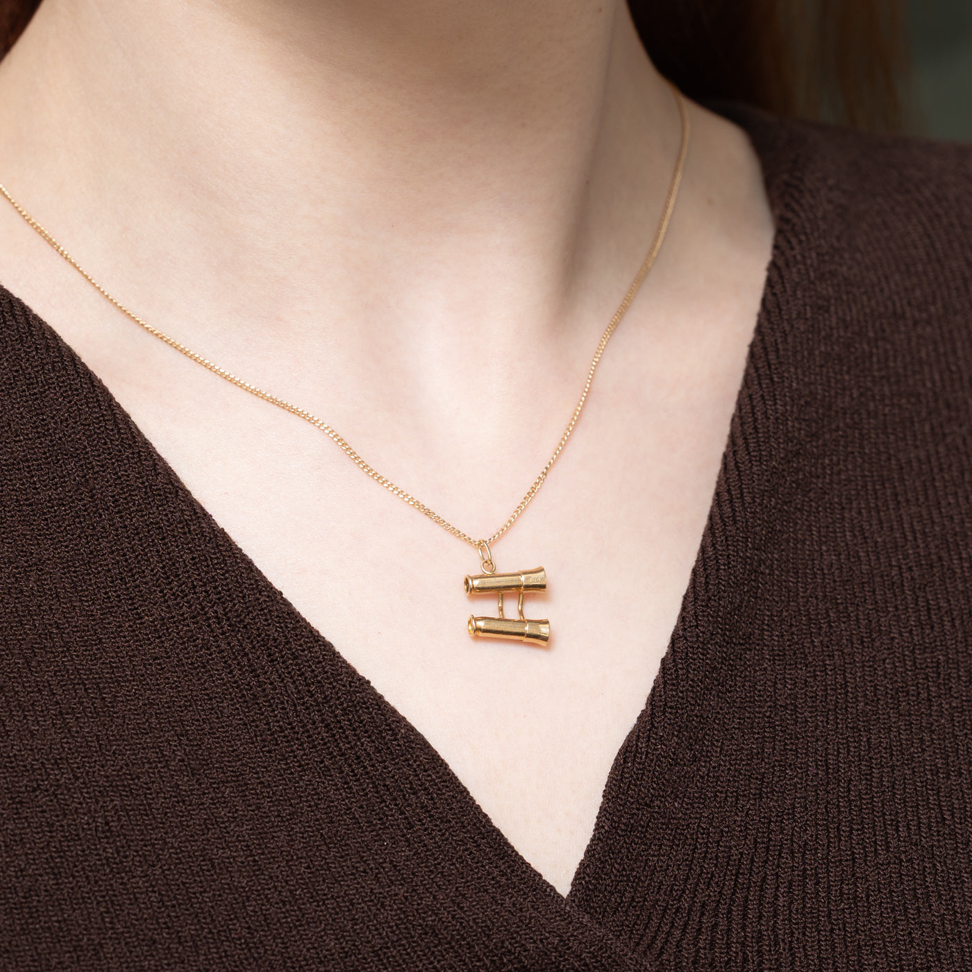 1952 London 9K Yellow Gold Binocular Charm