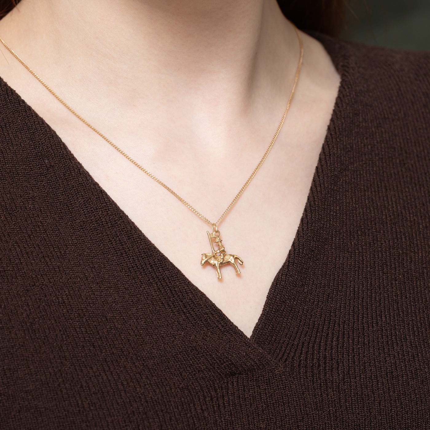 9K Yellow Gold Mountie Charm