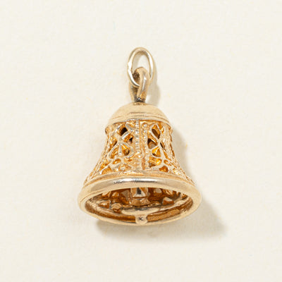 9K Yellow Gold Bell Charm