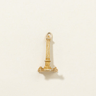 1953 Birmingham 9K Yellow Gold Lord Nelson Statue Trafalgar Square Charm