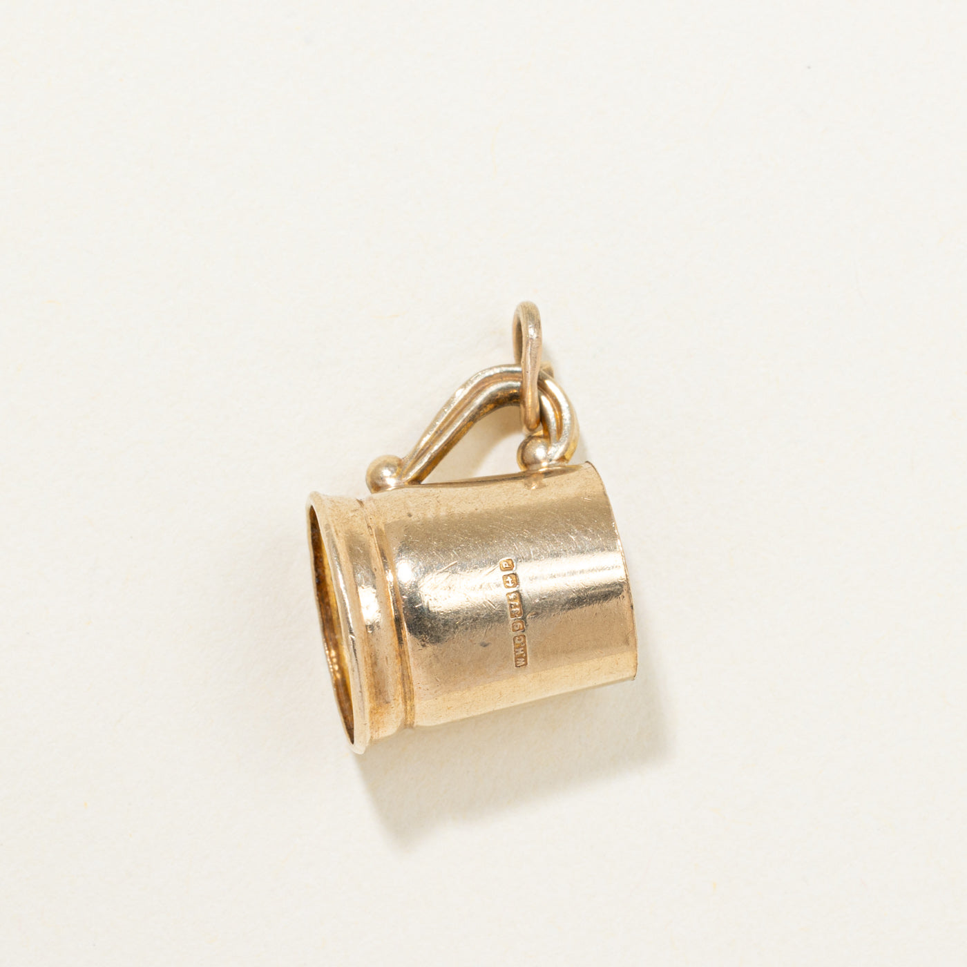 1965 Birmingham 9K Yellow Gold Beer Stein Charm