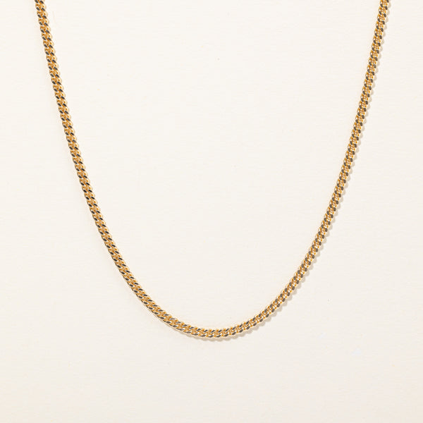 10k Yellow Gold Curb Link Chain | 18