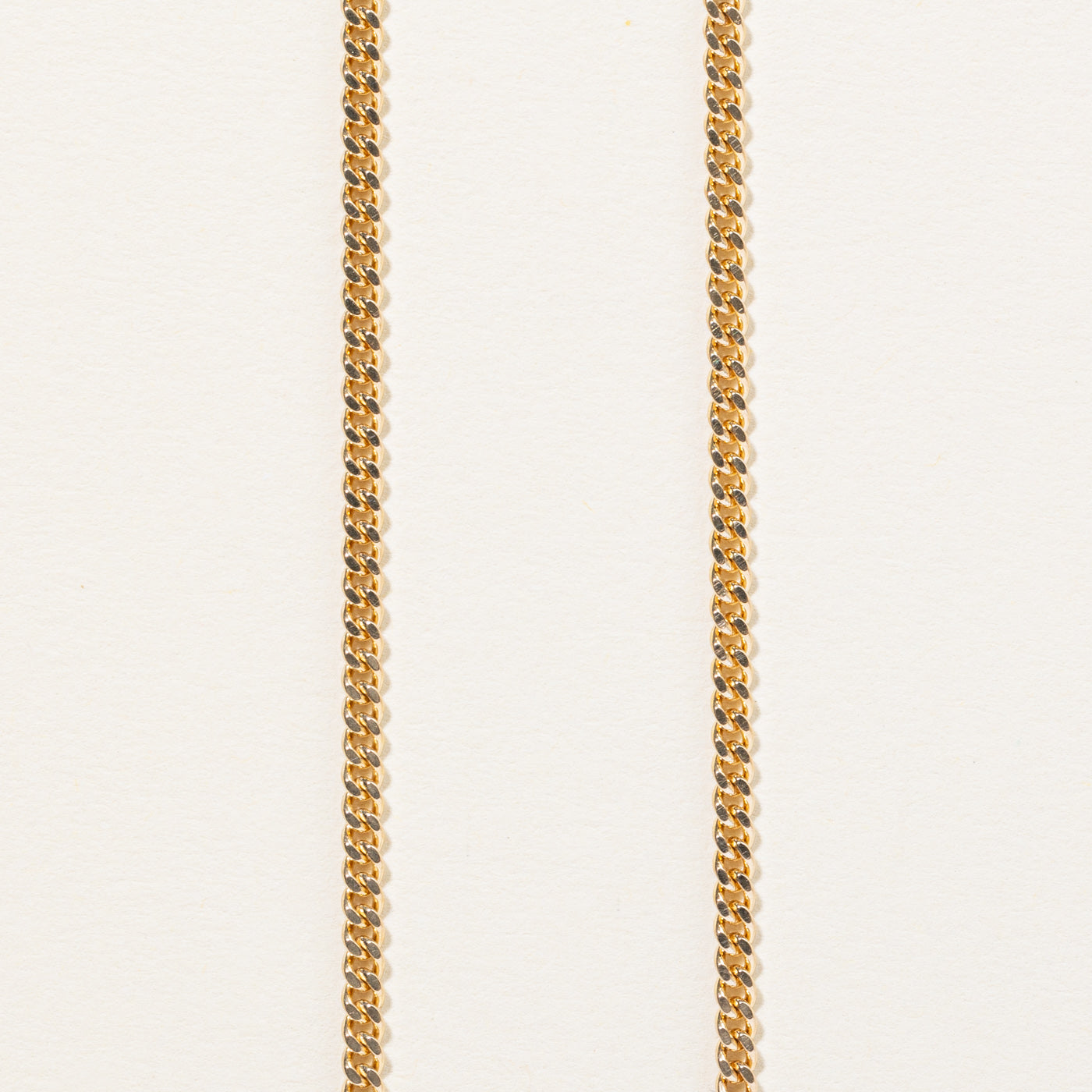 10k Yellow Gold Curb Link Chain | 18