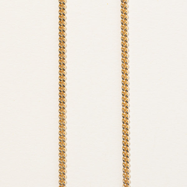 10k Yellow Gold Curb Link Chain | 18