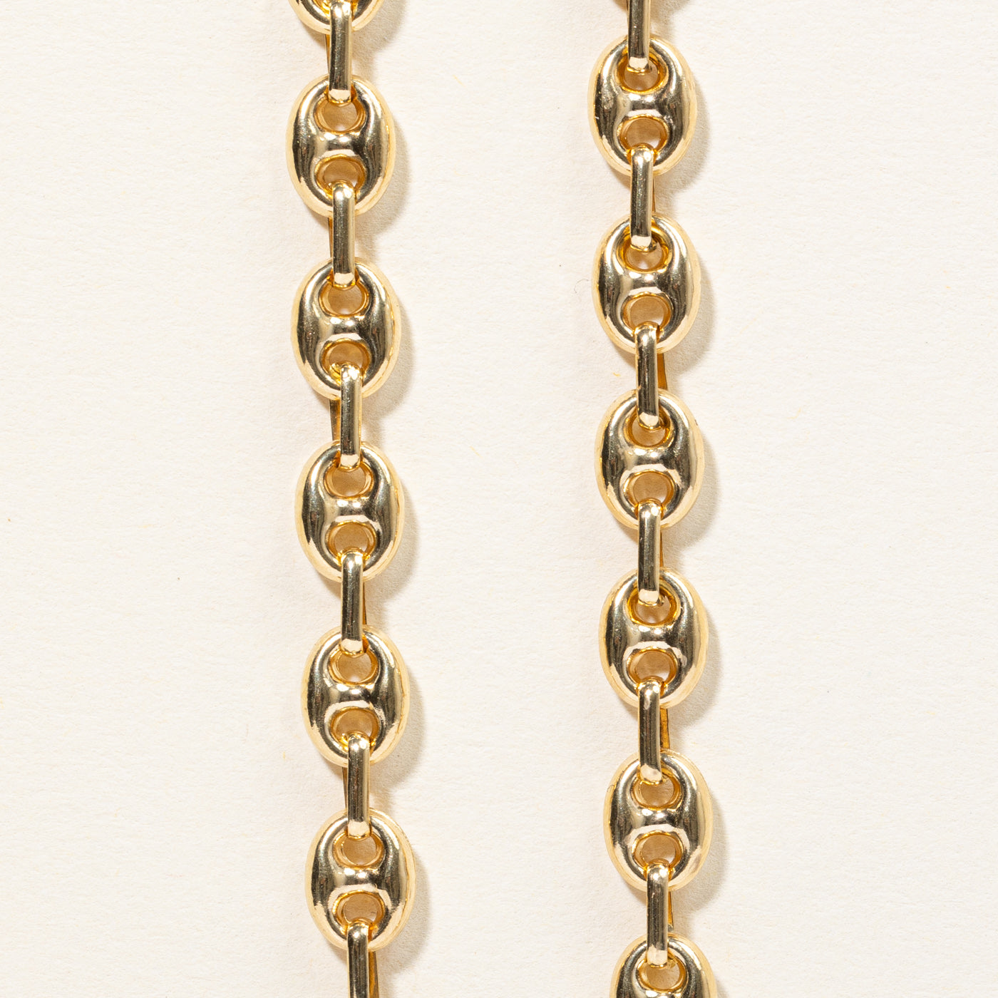 18k Yellow Gold Puffed Anchor Link Chain | 20" |