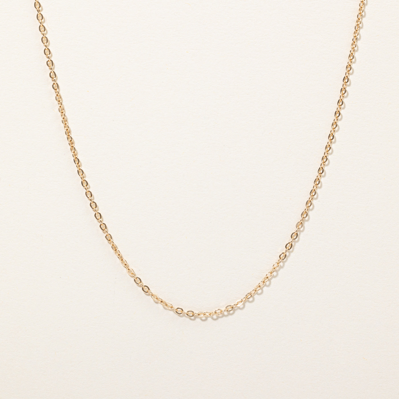 14k Yellow Gold Oval Link Chain | 18" |